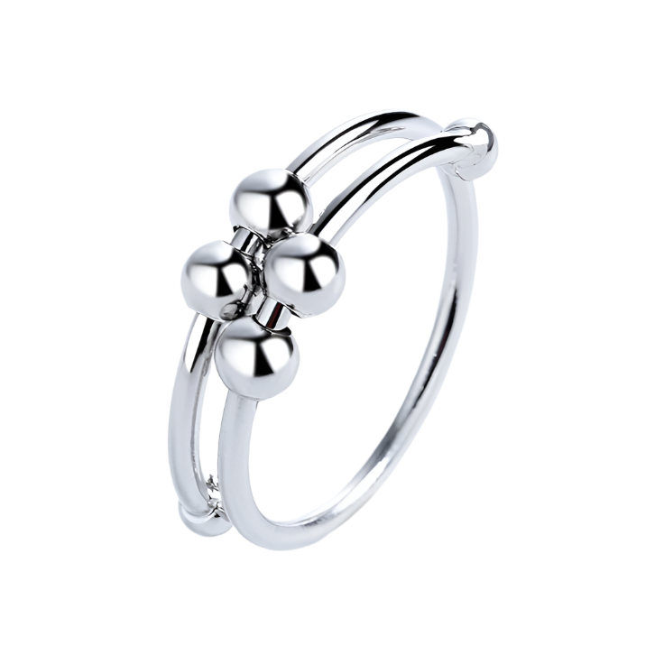 Adjustable Anxiety Ring | Silver Spinning Ring